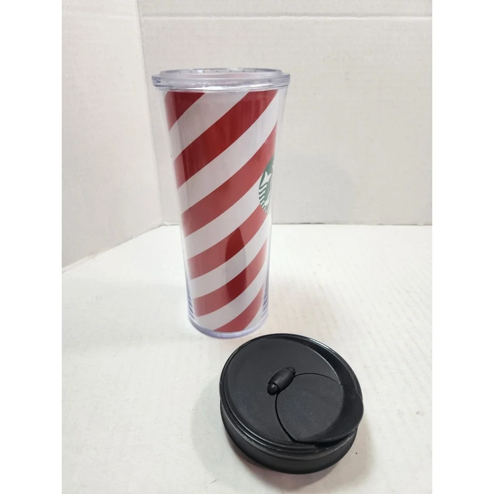 Starbucks Candy Cane Stripe Mug Christmas Coffee Cup Holiday Tumbler 16 oz
